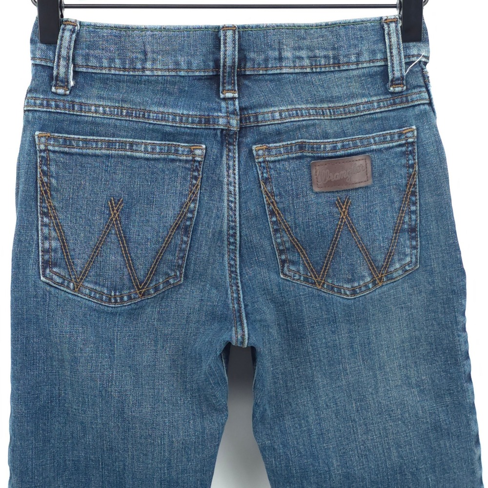 Wrangler Boys Jeans Retro Slim Straight 11 Regular Blue Denim Western Cowboy - Picture 4 of 10